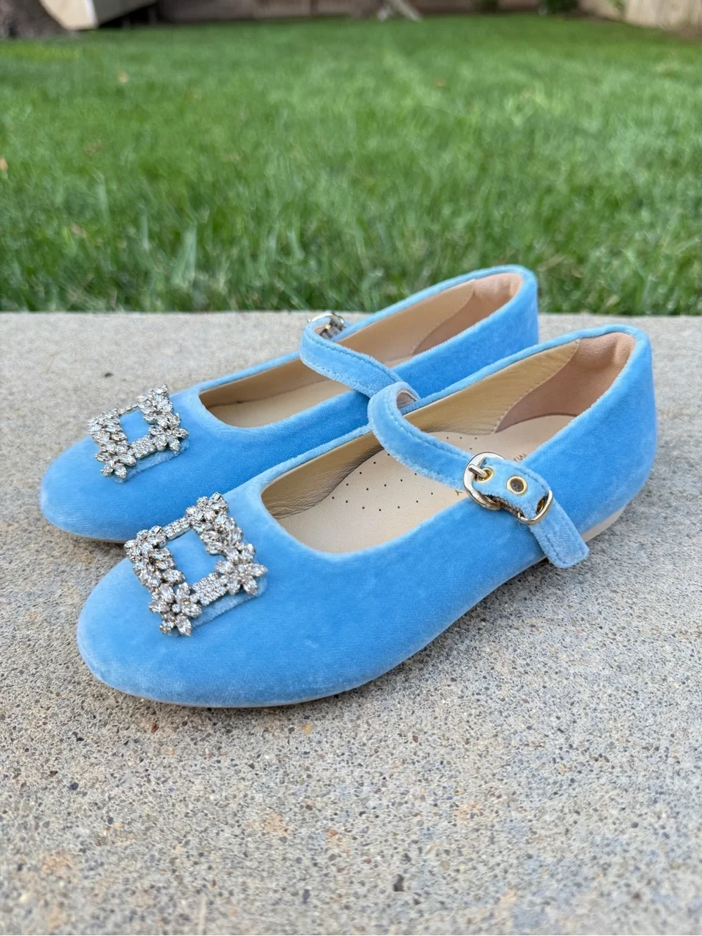Luxelim sz 29 NEW Lila Velvet Shoes blue